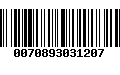 Código de Barras 0070893031207