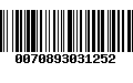 Código de Barras 0070893031252