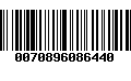 Código de Barras 0070896086440