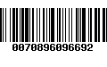 Código de Barras 0070896096692