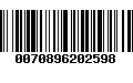 Código de Barras 0070896202598