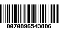 Código de Barras 0070896543806