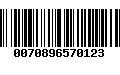 Código de Barras 0070896570123