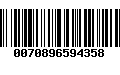 Código de Barras 0070896594358