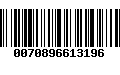 Código de Barras 0070896613196