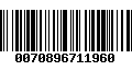 Código de Barras 0070896711960