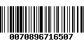 Código de Barras 0070896716507