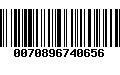 Código de Barras 0070896740656