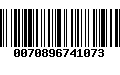 Código de Barras 0070896741073