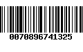 Código de Barras 0070896741325
