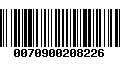 Código de Barras 0070900208226