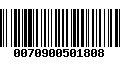 Código de Barras 0070900501808