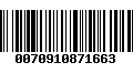 Código de Barras 0070910871663