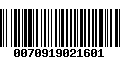 Código de Barras 0070919021601