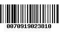 Código de Barras 0070919023810