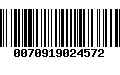 Código de Barras 0070919024572