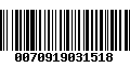 Código de Barras 0070919031518