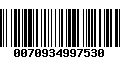Código de Barras 0070934997530
