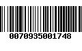 Código de Barras 0070935001748