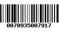 Código de Barras 0070935007917