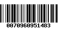 Código de Barras 0070960951483