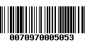 Código de Barras 0070970005053