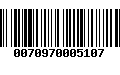 Código de Barras 0070970005107