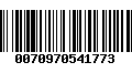 Código de Barras 0070970541773