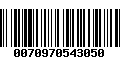 Código de Barras 0070970543050