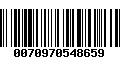 Código de Barras 0070970548659