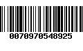 Código de Barras 0070970548925