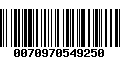 Código de Barras 0070970549250