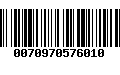 Código de Barras 0070970576010