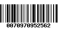 Código de Barras 0070970952562