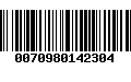 Código de Barras 0070980142304