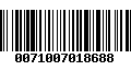 Código de Barras 0071007018688