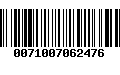 Código de Barras 0071007062476