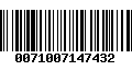 Código de Barras 0071007147432