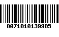 Código de Barras 0071010139905