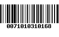 Código de Barras 0071010310168