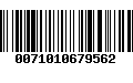 Código de Barras 0071010679562