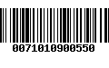 Código de Barras 0071010900550