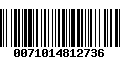 Código de Barras 0071014812736