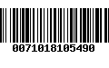 Código de Barras 0071018105490