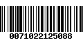 Código de Barras 0071022125088