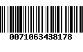 Código de Barras 0071063438178