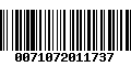 Código de Barras 0071072011737