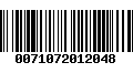 Código de Barras 0071072012048