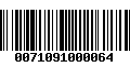 Código de Barras 0071091000064