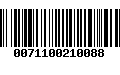 Código de Barras 0071100210088